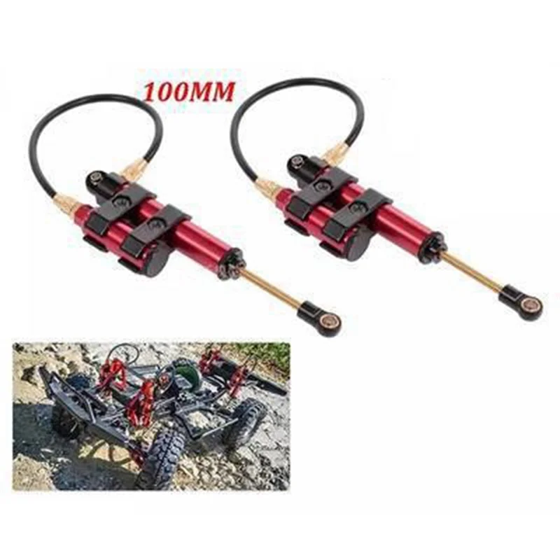 For TRX4 TRX6 SCX10 Ghost Simulation Climbing Car 100mm Negative Pressure Shock Absorber Metal Shock Absorber