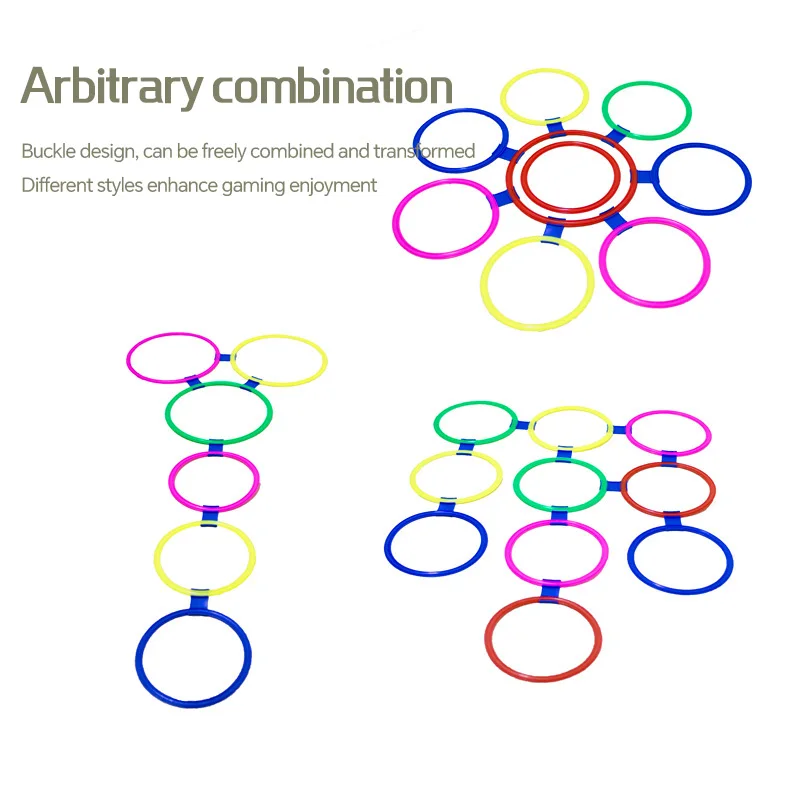 4pcs Soccer Training Circles Multi-color Plastic Agility Rings For Speed Coordination And Agility Training Portable Football Tra