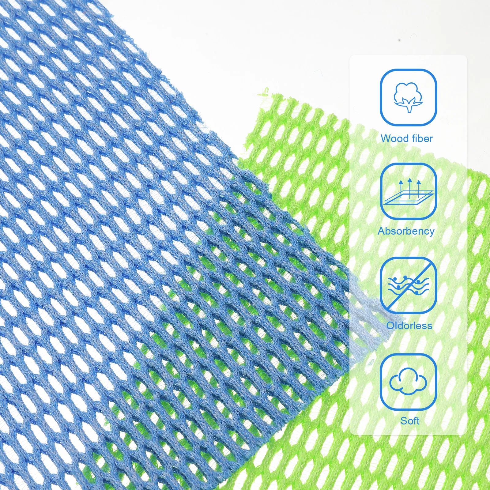 

5pcs Oil Proof Dish Cloth Bamboo Fiber Cleaning Cloth Ultra Soft Non Stick Kitchen Scrubber Dishwashing Towel For Home Kitchen