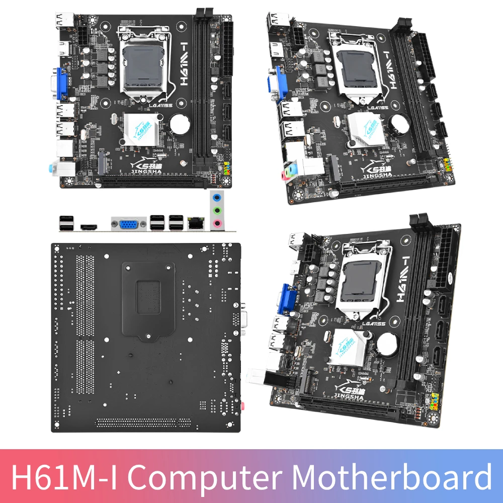 

H61M-I Motherboard LGA1155 Computer Motherboard DDR3 Computer Main Board M.2 NVME