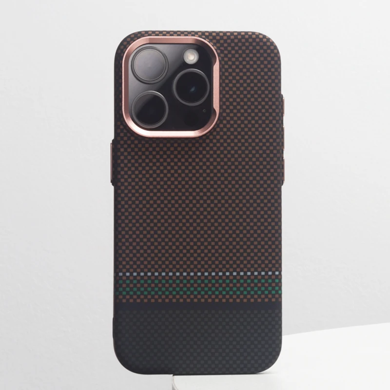 

Alloy Lens Pixel Relief Magsafe Phone Case for iPhone 16pro max 15 16 Pro 14 Magnetic Wireless Charging Ultrathin Hard PC Cover