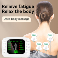 Multifunctional Big Screen Machine Muscle Stimulator Foot Massager Back Neck Shoulder Pain Relief Electric Electrode Care Device