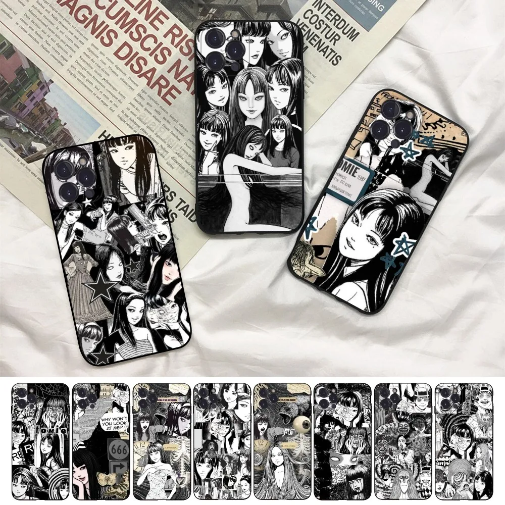 Japan Anime Tomie Kawakami Phone Case For IPhone 16 15 14 13 12 Mini 11 Pro XS Max X XR SE 6 7 8 Plus Soft Silicone Cover