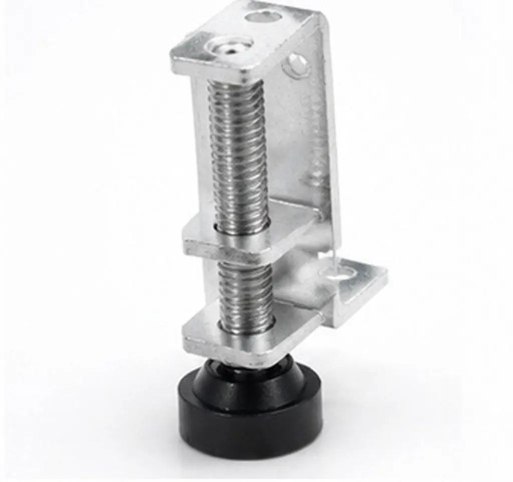 4Pcs Adjustable Furniture Levelers Heavy Duty Table Chair Sofa Bed Cabinet Leveling Feet Cold Rolled Steel 2.2mm Thick Floor