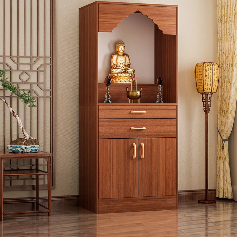 hj Buddha Shrine God of Wealth Display Cabinet Altar Buddha Shrine Modern Style Altar Cabinet Bodhisattva Cabinet