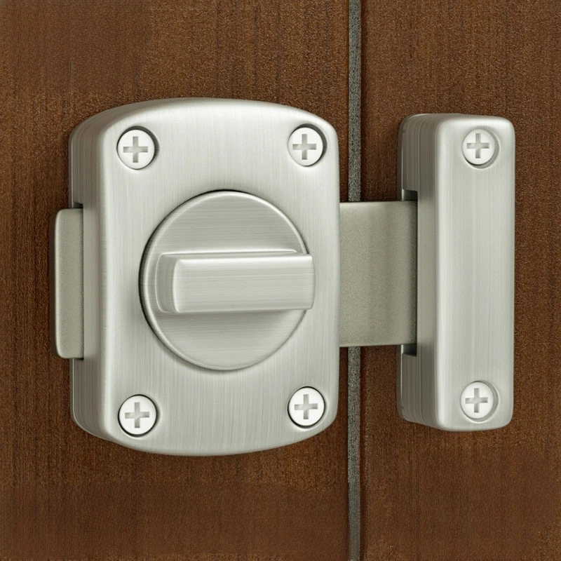 Punch Door Bolt Large Size Small Door Buckle Anti-theft Bathroom Bedroom Anti-locking Artifact Spring Door Latch