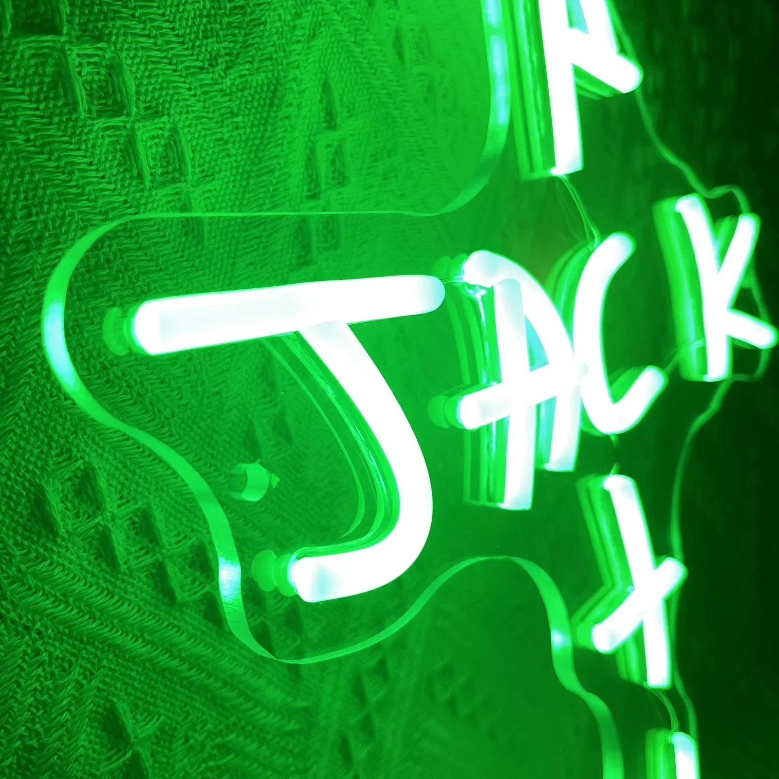 Jack Neon Sign USB Light Wall Art Neon Sign Rap Talking Home Bar Pub Party Decor Art Gaming Bedroom Wall LED Decoration