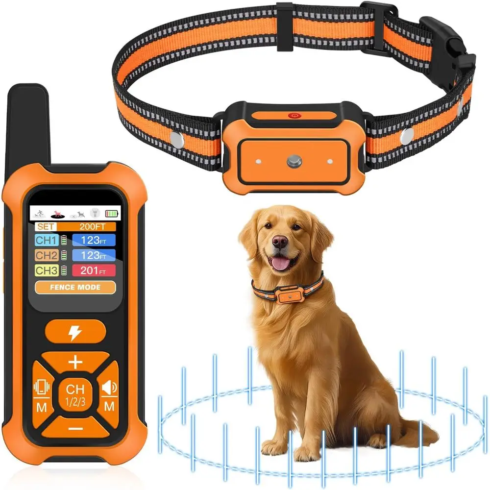 

Ultra-Accurate Wireless Dog Training System: ±1t Precision, Shock-Proof, Waterproof Collar, 3 Modes, Suitable for Dogs Over 15 l
