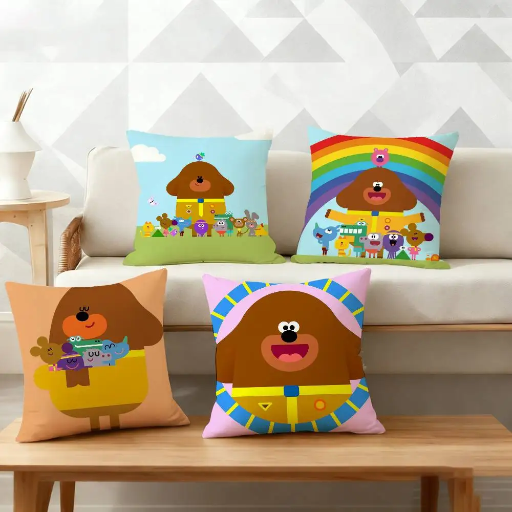 

Cartoon Hey-D-Duggee Pillow Case Pattern Printed Pillowcase For Living Room Sofa Cushion Cover