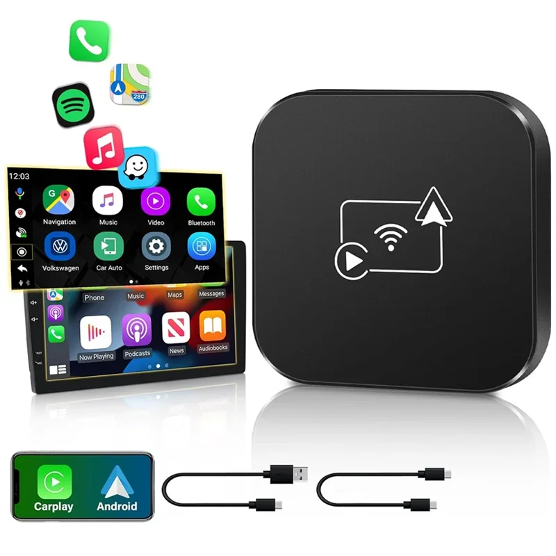 Plug And Play Universal Wireless Car Play/Android 2in1 Utoerface Smart Multimedia CarPlay For Original Car Wired Carplay