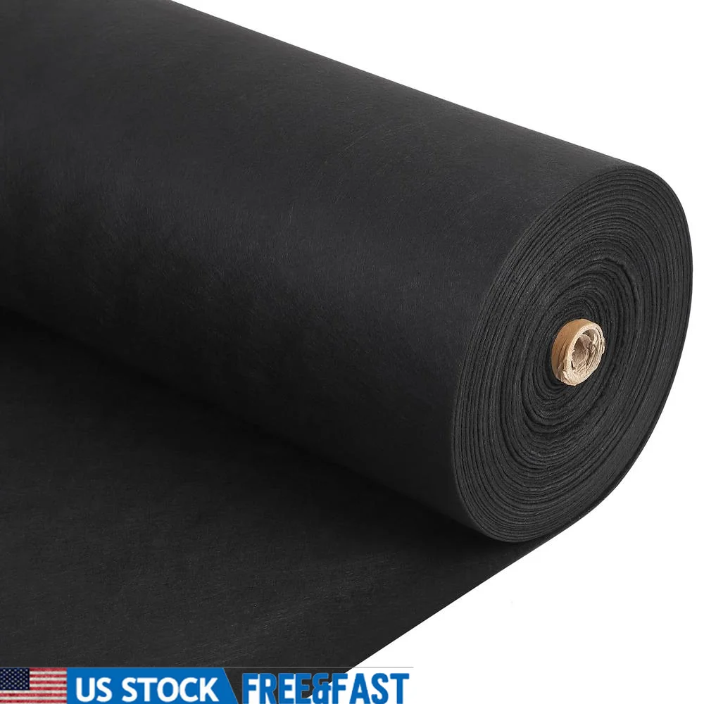 6ft x 300ft 6oz Geotextile Fabric PP Drenaż Krajobraz Podjazd drogowy 350N Wytrzymałość na rozciąganie 440N Udźwig Wysoka wytrzymałość