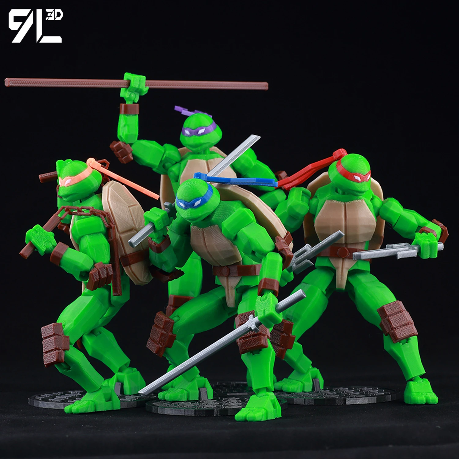 9L 3D Printed Titan 13 American Comics Donatello TMNT Poseable