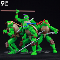 9L 3D Printed Titan 13 American Comics Donatello TMNT Poseable Figure Superhero Dummy 13 Multi-Jointed Shapeshift Mannequin Toys