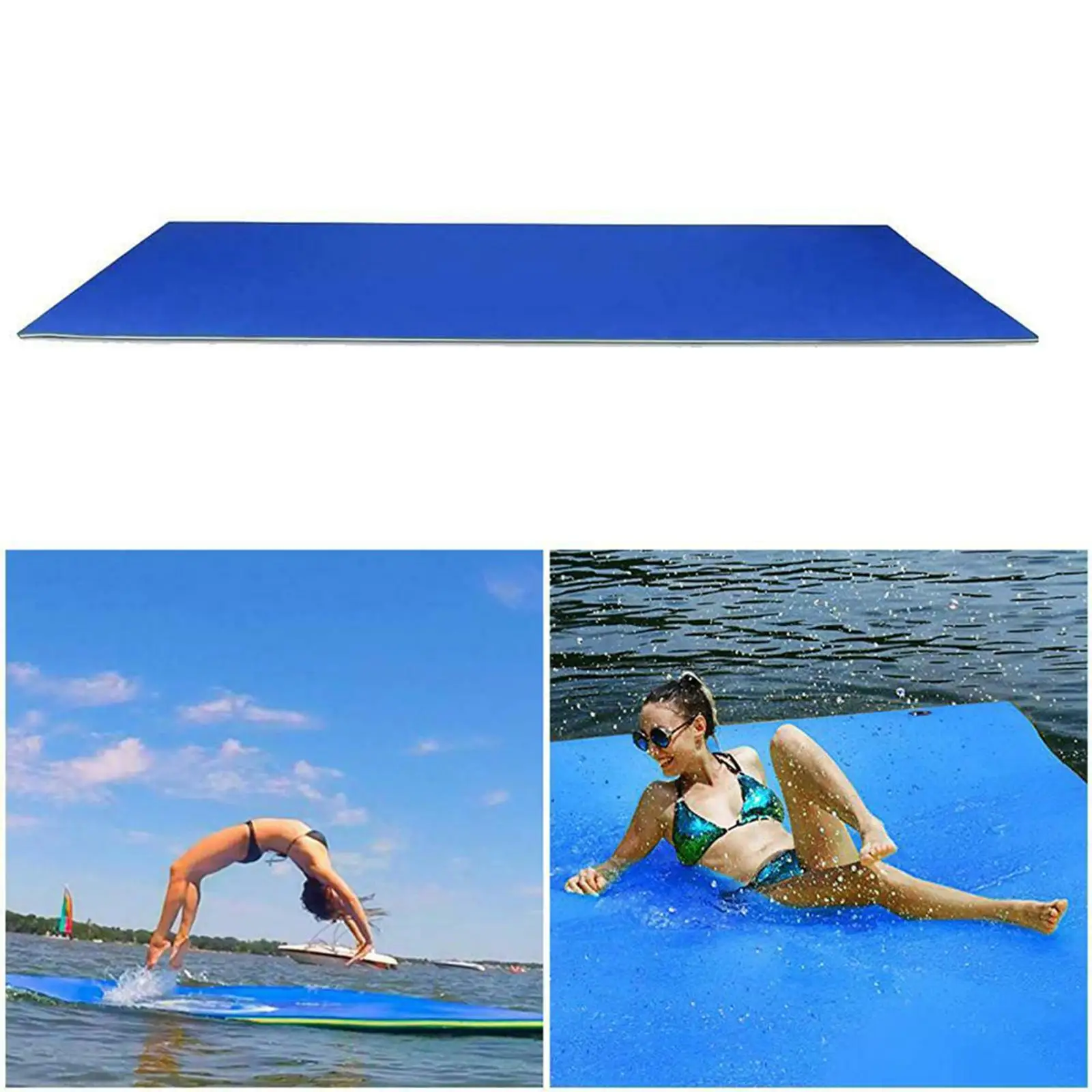 Water Float Mat River Foam Floating Pad Kids Bed Cushion Oasis Floater Toy
