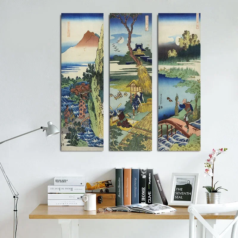 Japanese Ukiyoe Decorative Painting Posters And Prints Wall Art Pictures For Background Canvas Home Decor Birthday Gift Unframed