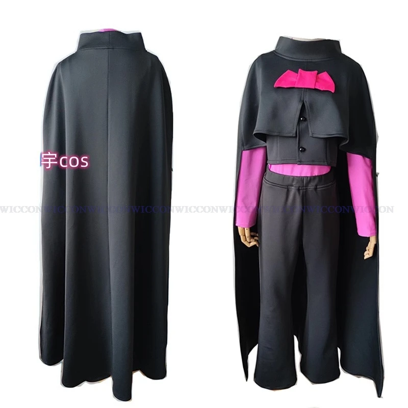 Adult Kids Brawler Vampire Mortis Cosplay Costume Suit Cloak Cosplay Outfit Uniform Game Halloween Party Role play