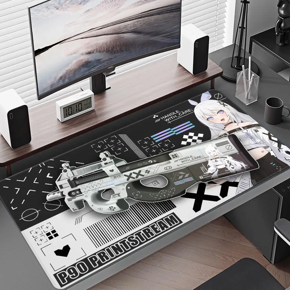 Anime Girl Mouse Pads PrintStream Gaming Mousepads 400x900 Large Mousepad Gamer Rubber Mat Company Desk Pad Design For CSGO