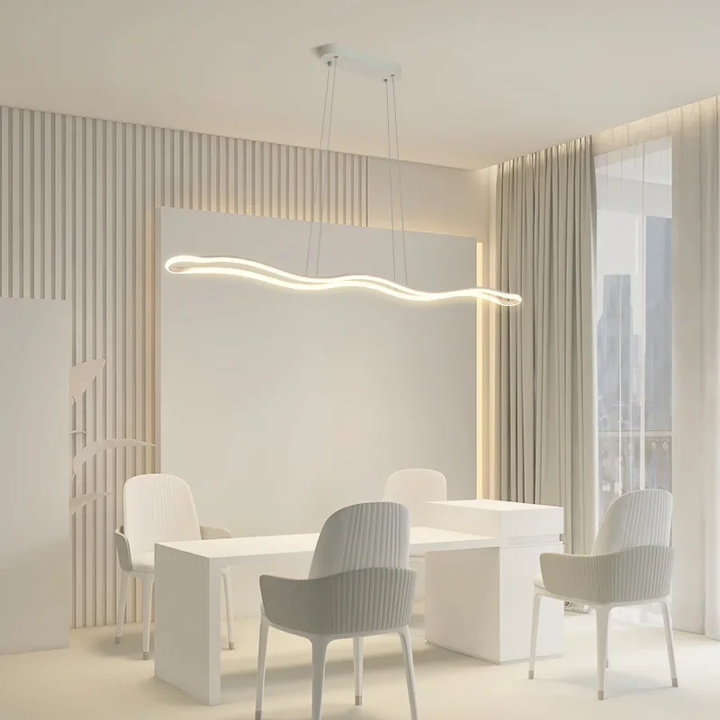 

SANDYHA Modern Minimalist LED Pendant Light Chandelier for Kitchen Island Dining Room Living Room Decor Stylish Lighting