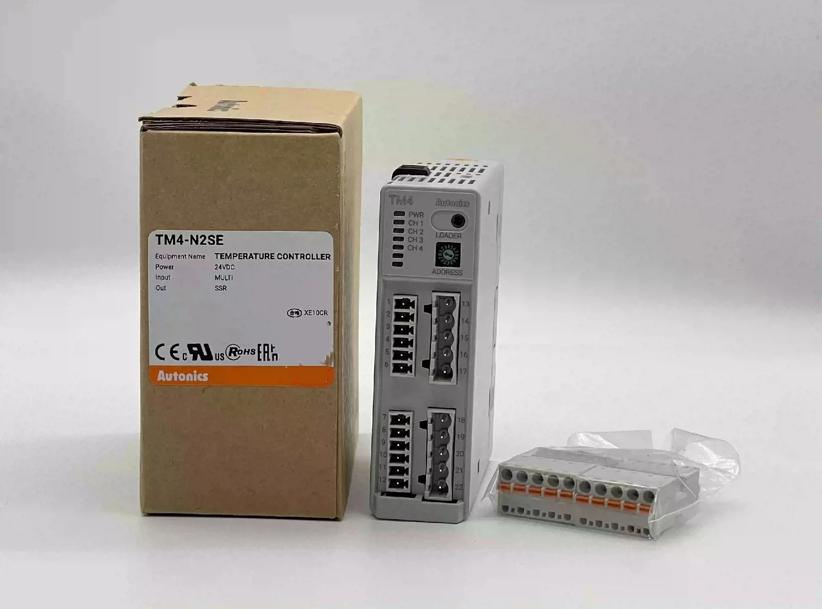 

TM4-N2SE 4 channel module, PID temp.controller, SSR Control output, Expansion module (No power / communication terminal)