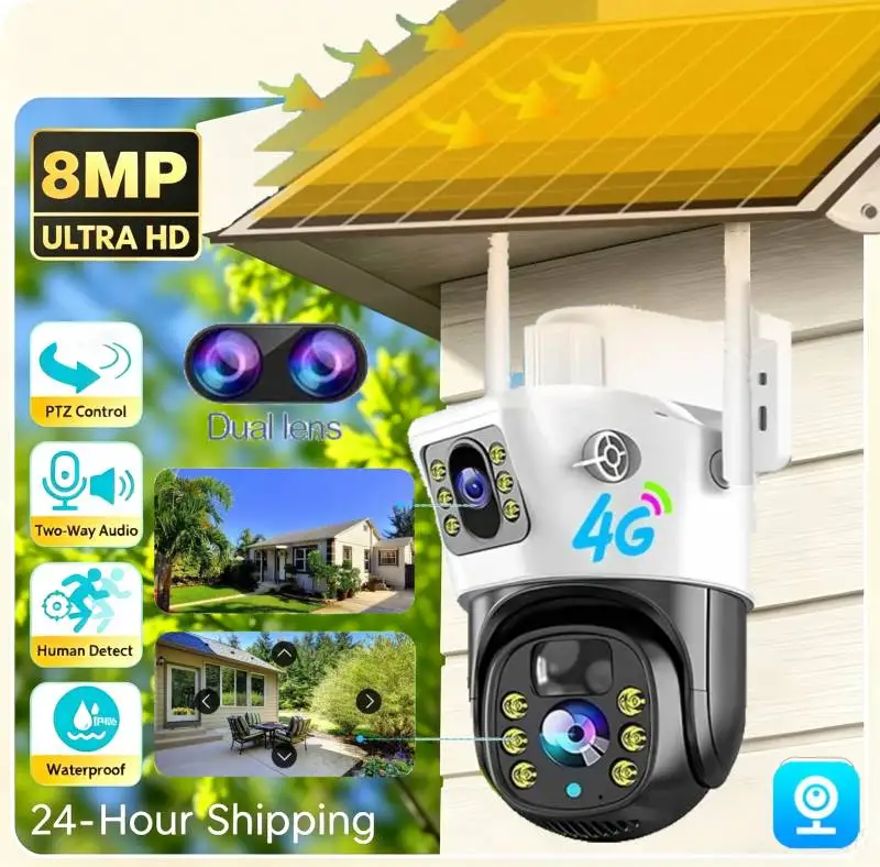 camera-solaire-4g-8mp-a-double-objectif-et-double-ecran-sans-fil-wifi-surveillance-exterieure-detection-humaine-protection-de-securite-camera-ip-ptz