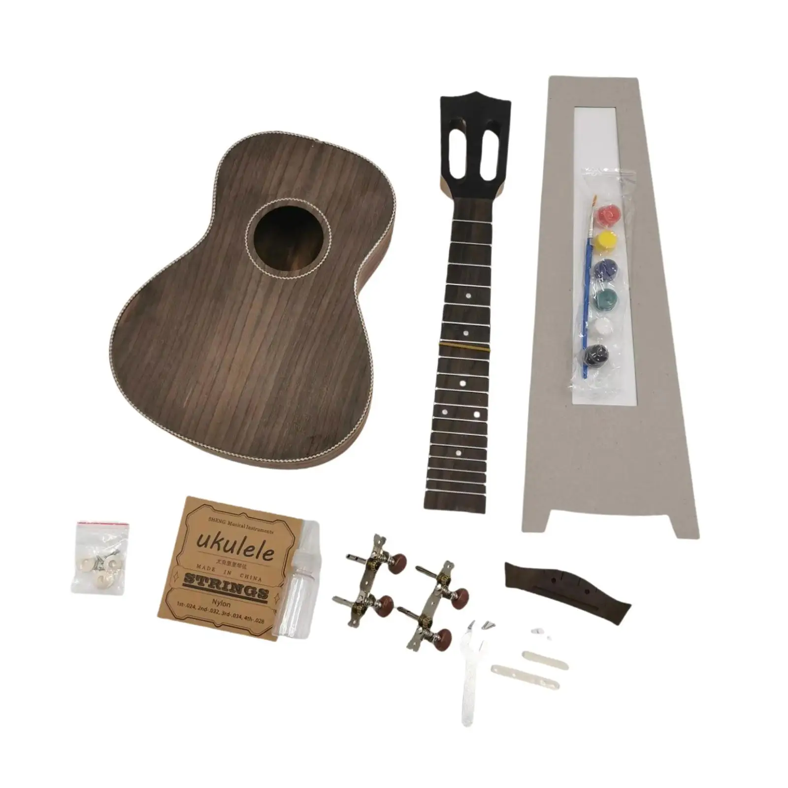 Ukulele DIY Kits Painting Kids Wooden Supplies Parents Child Campaign Guitar