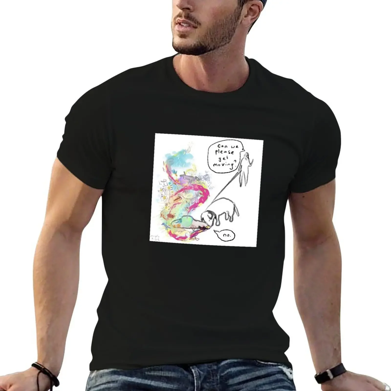 non. T-Shirt cadeaux pour petit ami T-Shirt surdimensionné t-shirts lourds pour hommes