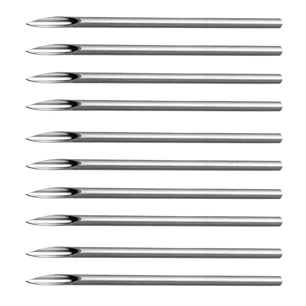 10pcs 14G Stainless Steel Piercing Body Needle for Lip Ear Navel Skin