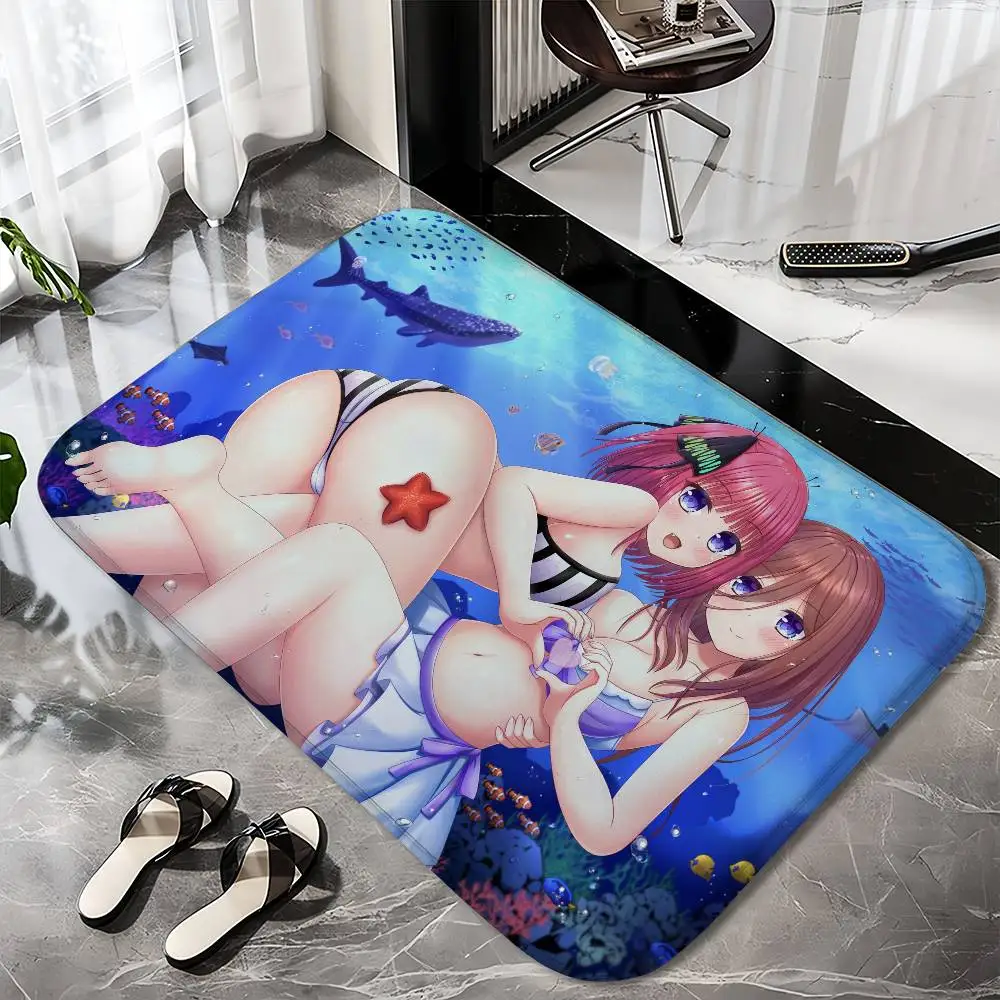 

Quintessential Quintuplets Floor Mat Printed Large Carpets Room And Bedroom Carpets Bathroom Anti Slip Door MATS Small Carpets