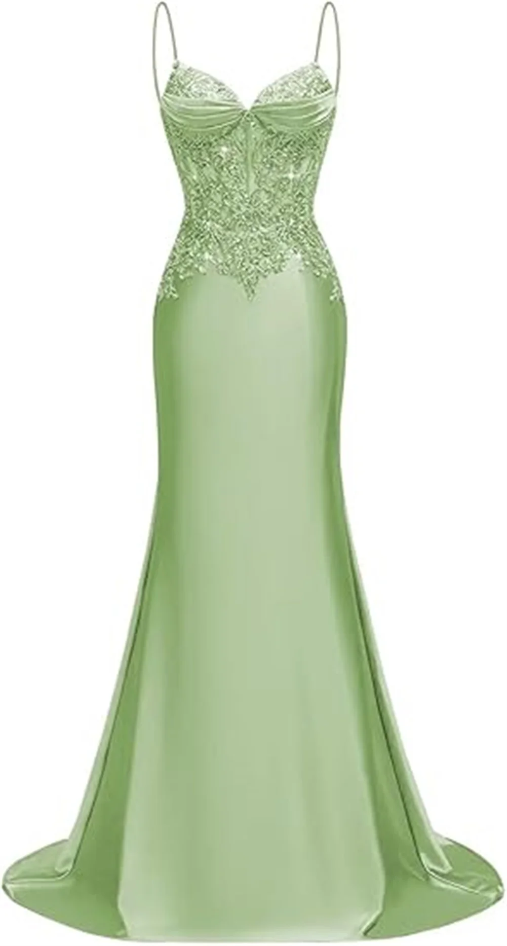 فساتين وصيفة الشرف مطرزة بالحرير مخصصة لحفلات الزفاف حورية البحر فساتين لحضور الحفلات الموسيقية أشرطة سباغيتي فساتين سهرة رسمية طويلة للنساء