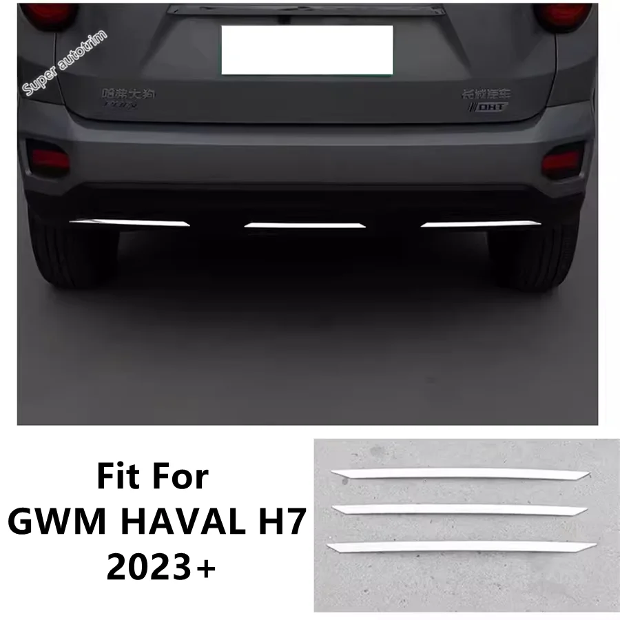 

Car Rear Trunk Bumper Srip Protection Decoration Cover Trim For GWM HAVAL H7 2023 2024 2025 Stainless Steel Accessories Exterior