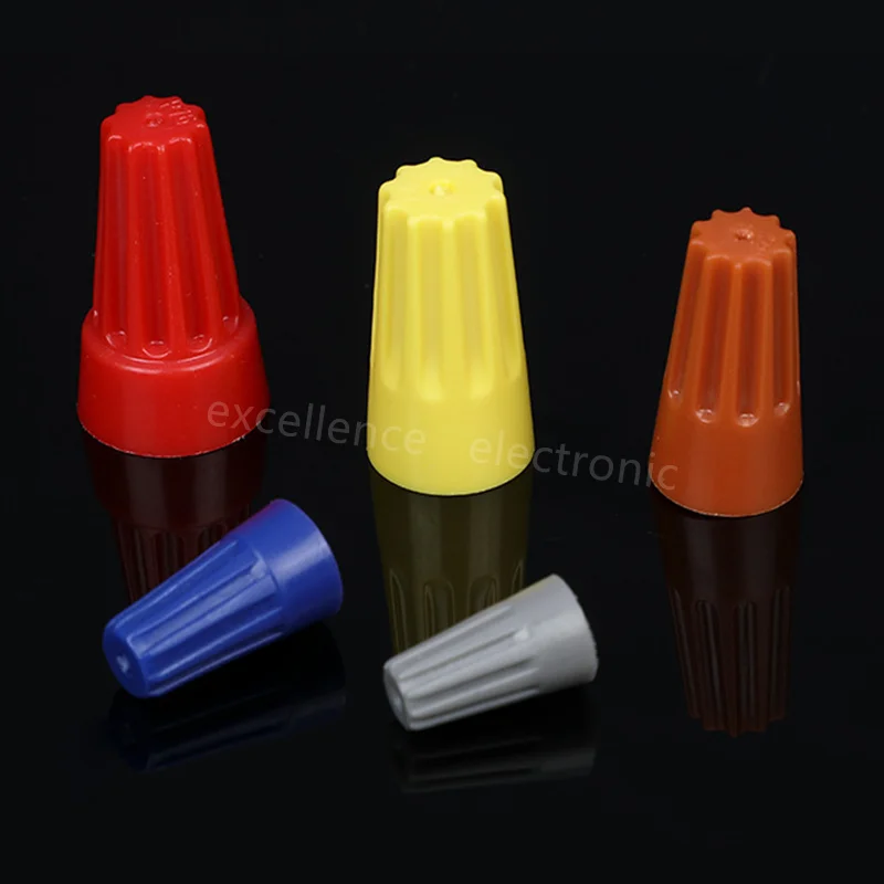 10/20/50PCS Colorful Insulated Crimp Twist Terminal - Spring End Cap Quick Wire Connector Nut for Electrical Wiring