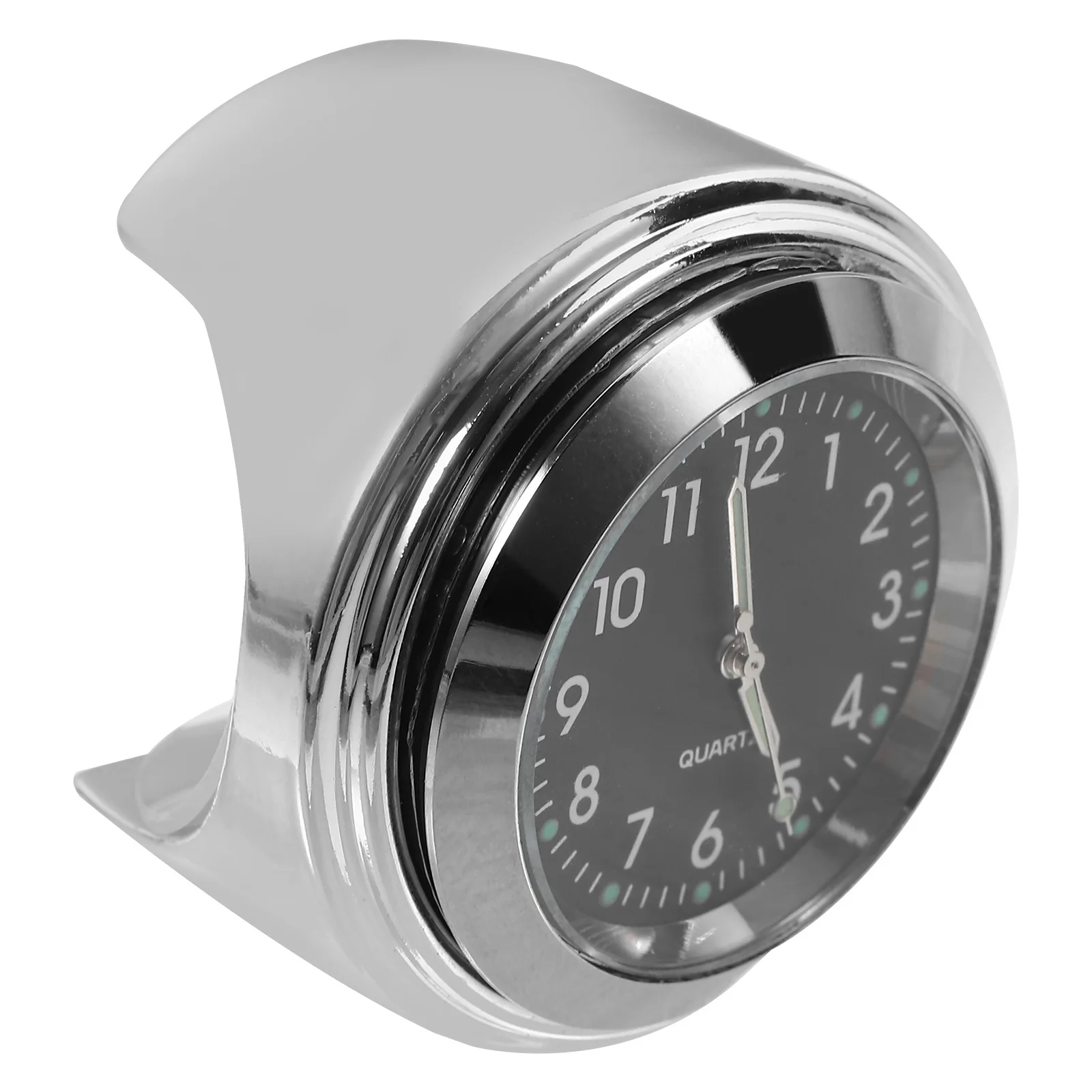 

1Set Aluminum Motorcycle Handlebar Clock Dustproof Durable Lightweight Bike Watch Convenient Mounting Motorcycle Clock