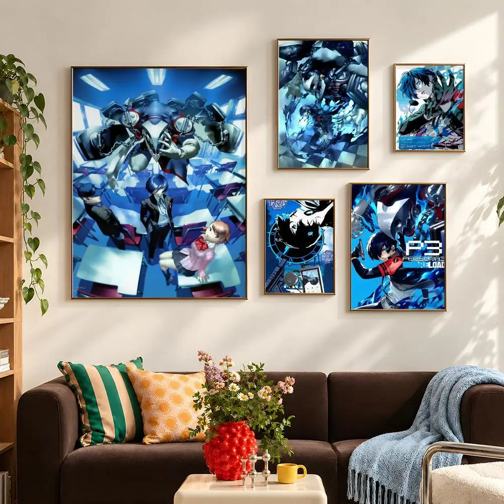 Game Persona 3 Reload SEES Poster Self Adhesive PP Wall Art HD Gaming Room Bedroom Living Room Decor Apartment Gift