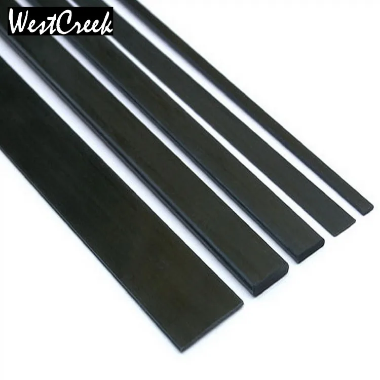 WESTCREEK 0.8mm 1mm 2mm 3mm 1.5mm 4mm 5mm 6mm Thick Carbon Fiber Strip Arbon Reinforced Polymer Laminate Carbon Fiber Slice