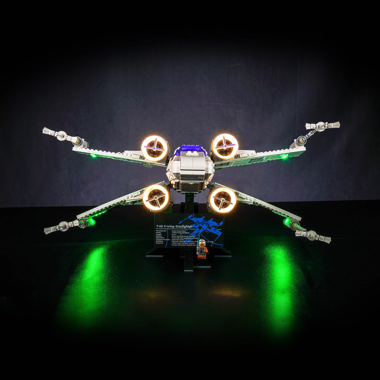 Lazishi LED Light For 75355 X-Wing Starfighter Lighting DIY Toys (Not ​Include the Model)
