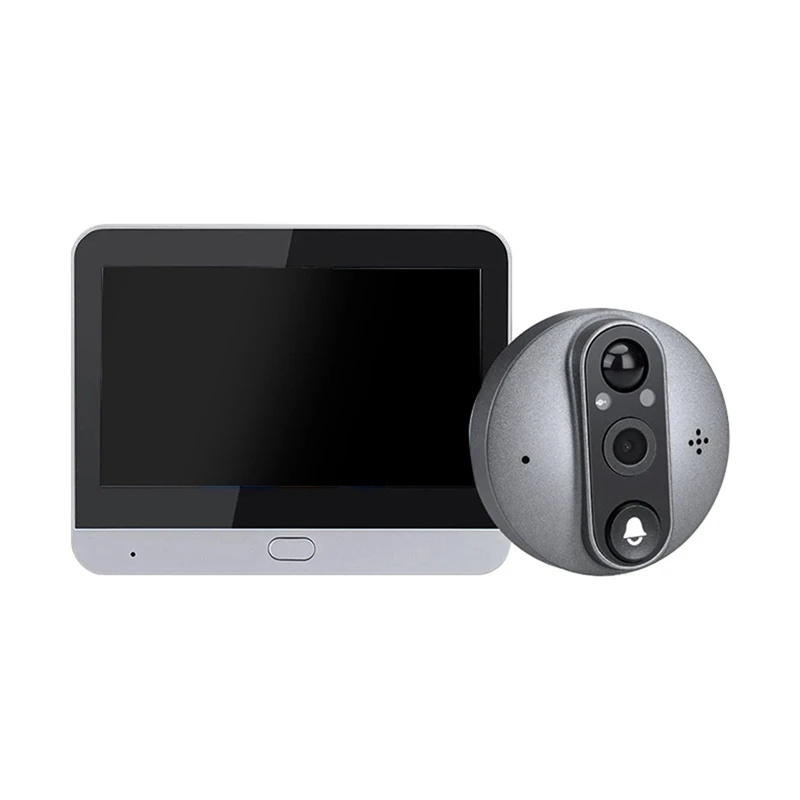 Новый цифровой дверной глазок Tuya для умного дома 1080P 120г °   Камера дверного звонка с широким углом обзора, Wi-Fi, ИК-обзор ночного видения, дверной звонок