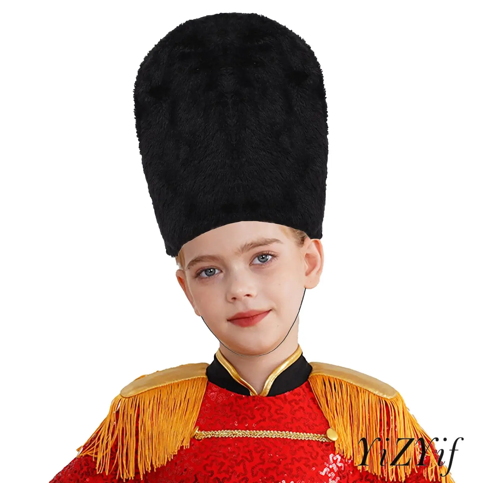 

1Pc Plush Guard Hats Soldier Royal Guard Head Accessory Hat Headwear for Kids Halloween Carnival Costume Cosplay Party
