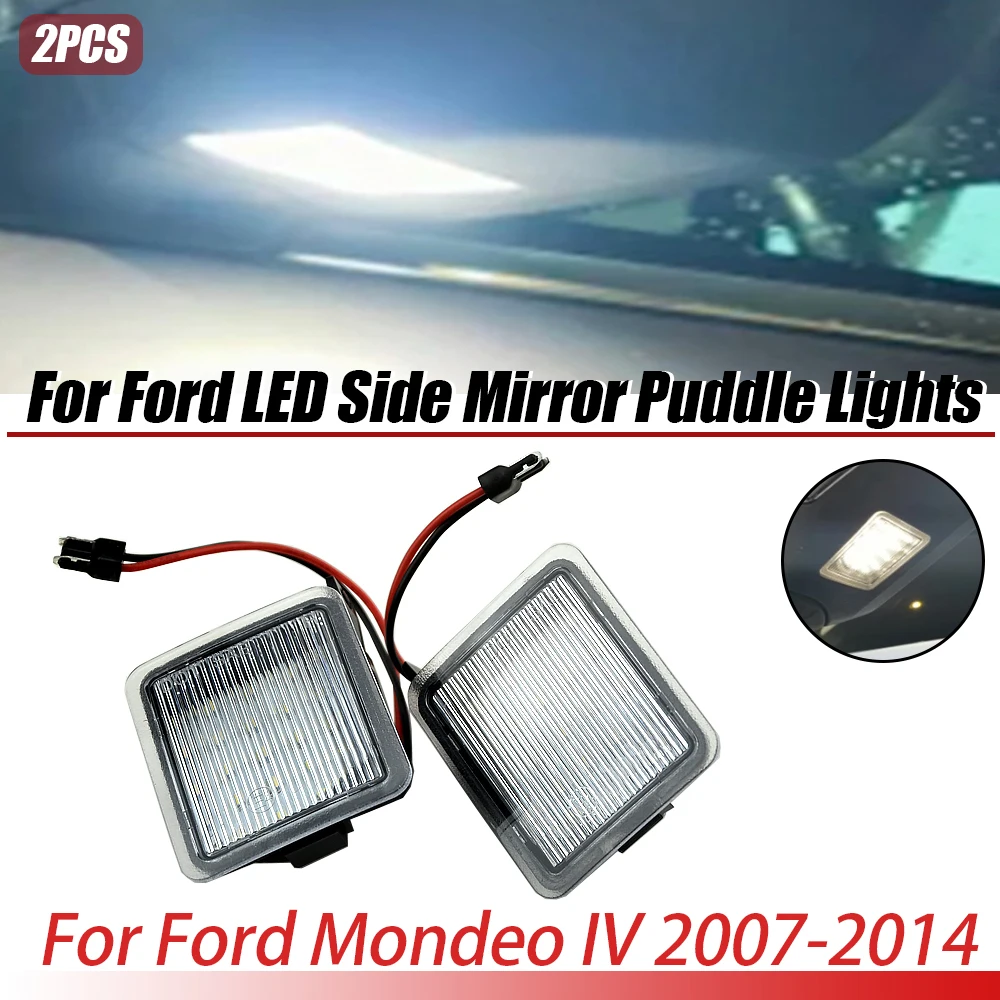 

2x For Ford Focus 2002-2018 Mirror Led Side Downlight In Peripheral Car Courtesy Lamp