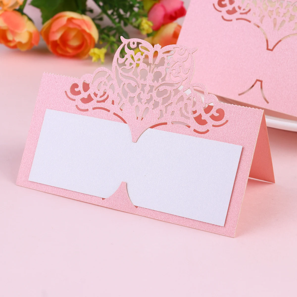 

24 Pcs Laser Hollow Table Card Name Butterfly Place Cards Paper Party Seat Gift Boxes