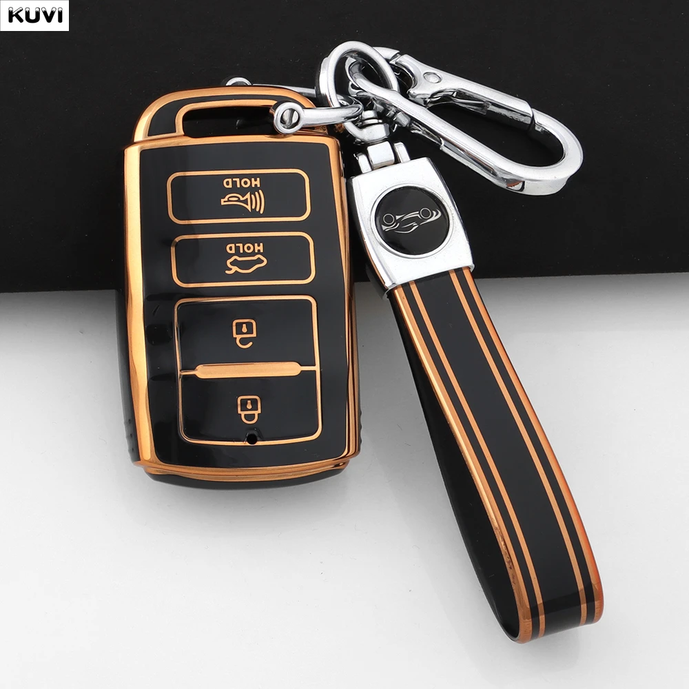 

Модный чехол для автомобильного ключа из ТПУ для KIA Cadenza K9 K7 K-04 Sorento K900 и нового K7, защитный брелок-футляр, аксессуары, сумка для ключей