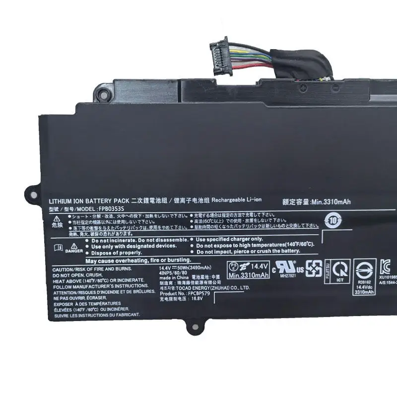 14.4V 50Wh FPB0353S FPCBP579 Battery For Laptop Rechargeable Battery Packs CP785912-01