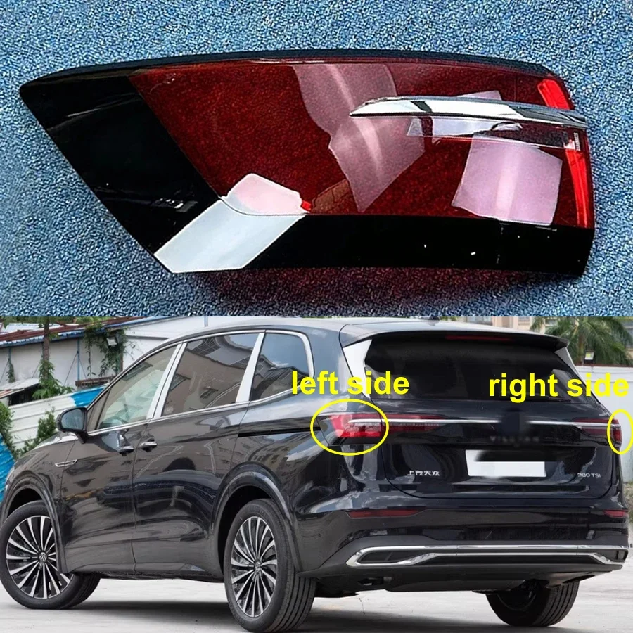 

For Volkswagen VW Viloran 2020 2021 2022 2023 2024 Outer Taillight Shell Tail Lamp Cover Brake Lights Mask Plexiglass