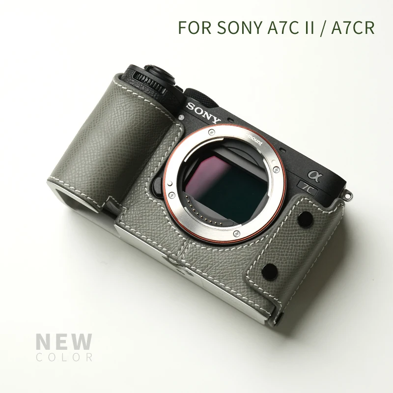 Mr. Steen Voor Sony A7c2 A7cr Camerahoes Beschermend Voor Sony A7c Ⅱ A7c (Case) Accessoires Handgemaakt Echt Leder A7c Tas