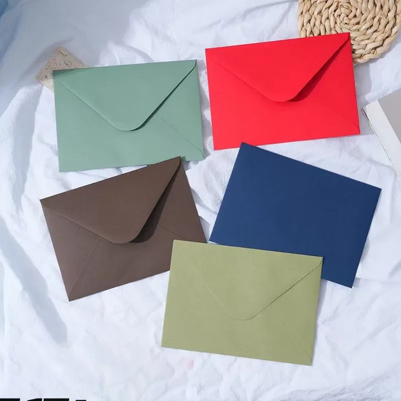 50pcs Envelope 130g Paper Postcards for Wedding Invitation 17.5x12.5cm Western Envelopes Business Supplies Stationery Packing