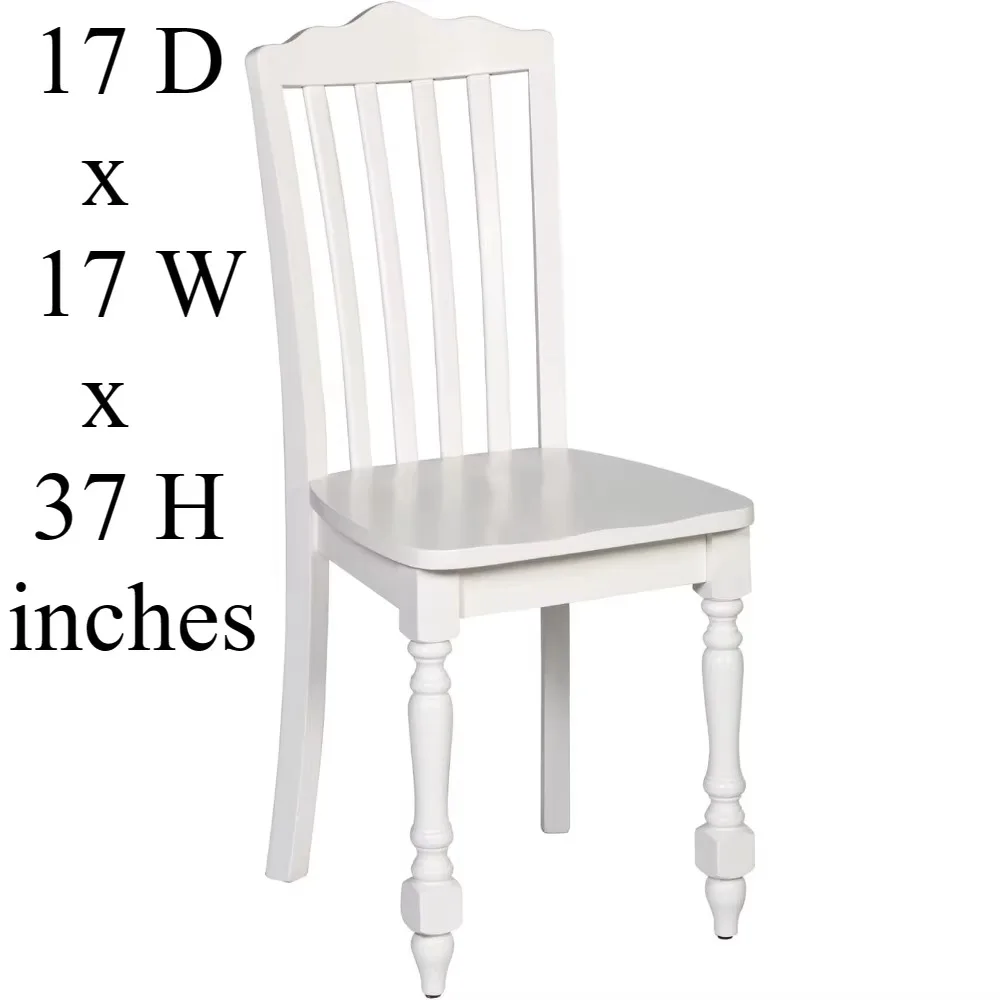 Furniture Lauren Wood Dining Chair or Table Chair, 17 D x 17 W x 37 H inches