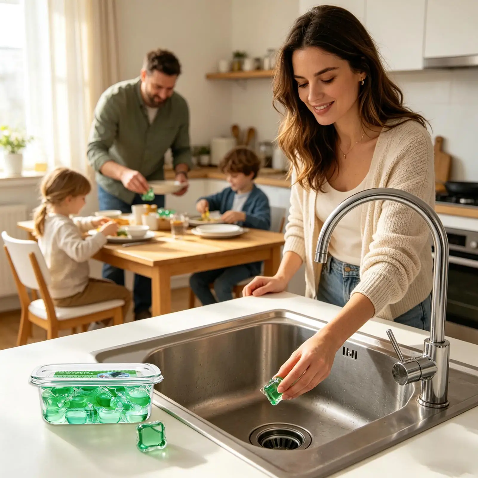 Drain Refresher 30 Granules Smell Remover Gnat Plumbing Pods Water-soluble Sink Refresher for Kitchen Bathroom Bathtub Toilet