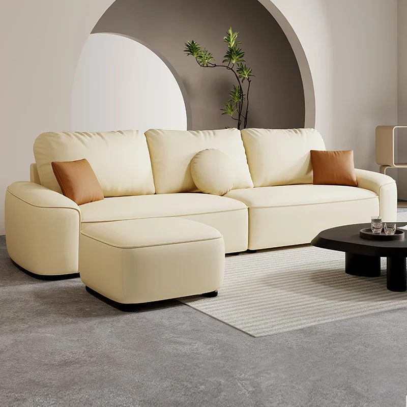 

Elegant Modern Luxury Sofa Filler Living Room Nordic L Shape Puffs Sofa Chaise Lounge Sectional Divani Da Soggiorno Furniture