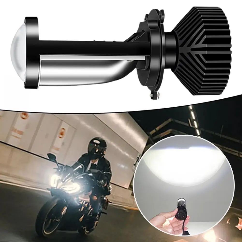 H4 Led Projector Headlight Projector Lens With Fan 12v Parts Cooling 35w Motorcycle Lo And Automobile Beam Hi Bulb Accessor H2j0