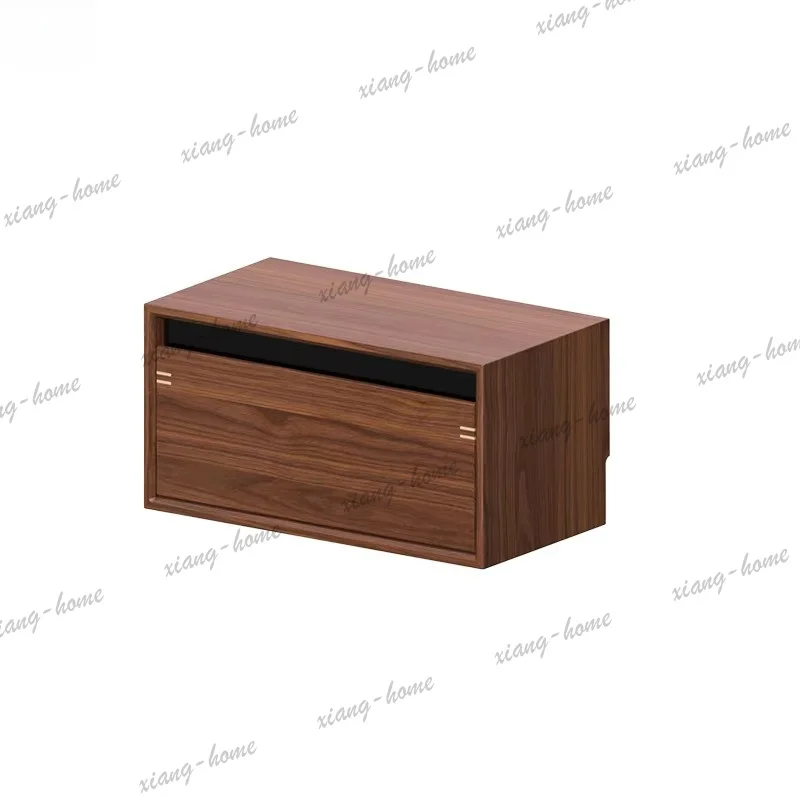 PG   solid wood bookcase free combination cabinet Nordic TV cabinet storage floor module cabinet