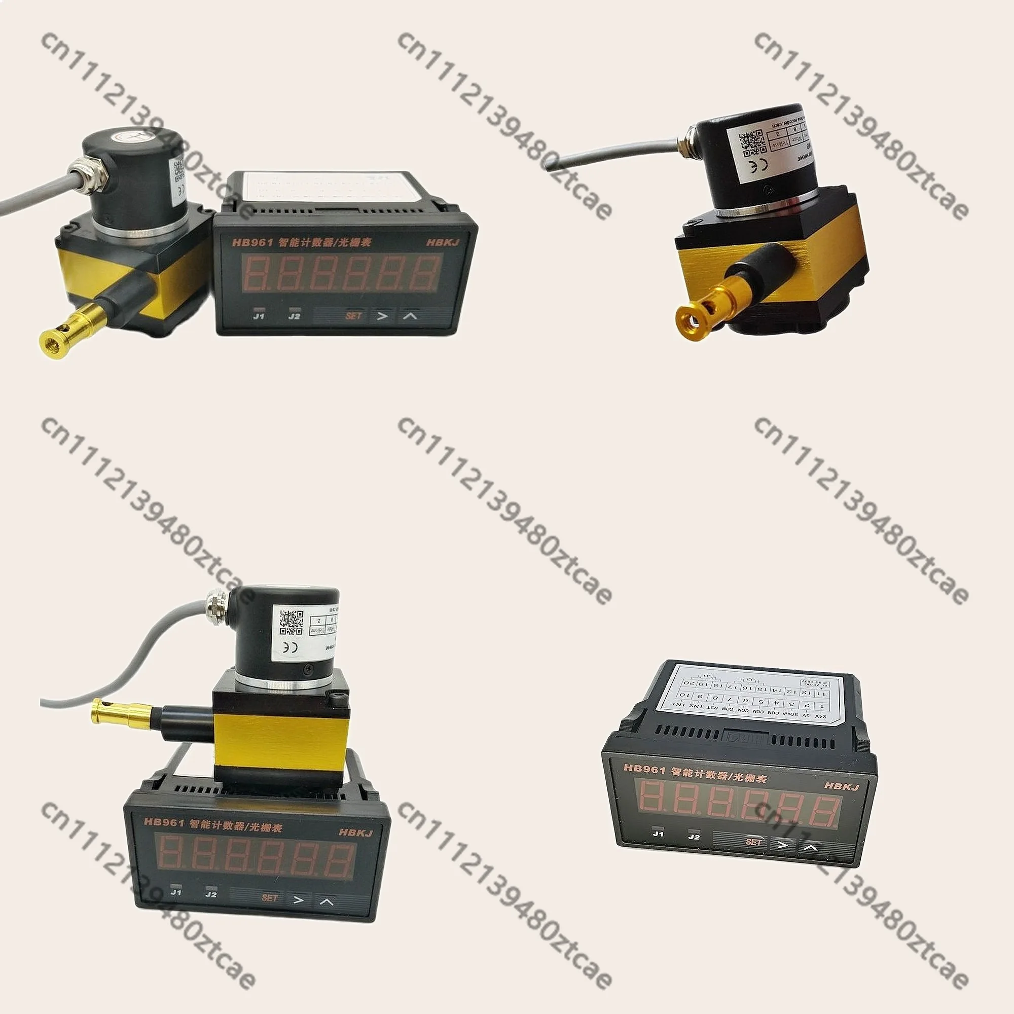 CALT CESI-S1000P Linear Draw Wire Encoder Distance Measuring Cable Motion Transducer 6 Digital Counter Display HB961